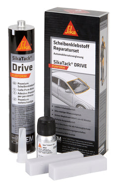 Sika SikaTack Pro Scheibenklebstoff-Reparaturset Sika Tack Drive Puroform Scheibenklebstoff-Reparaturset Automobilersatzverglasung Echtglas-Fenster einkleben