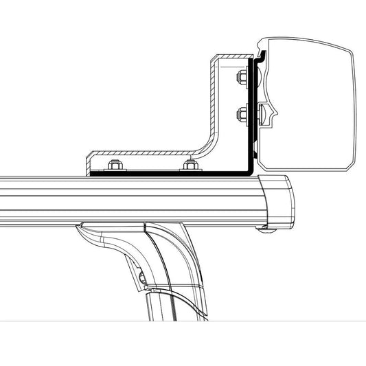 Thule Universal-Adapter TO 3200 & TO 4200 & TO 5200 Roof Rack Dachadapter 2er-Set Hersteller-Artikel-Nr. 301925