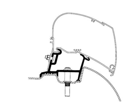 Thule für TO6300 Mercedes Sprinter und VW Crafter ab 2006