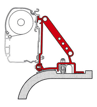 FIAMMA Adapter F45/F45, Ducato/Boxer/Jumper