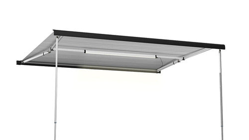 Fiamma Rafter Querstange, mit LED – Spannstange universell bei allen kleineren 260 / 270 cm Gelenkarmmarkisen, mit Silikon-Spanngummis