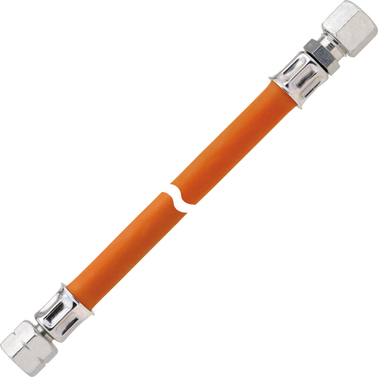 GOK MD-Gasschlauch G1/4"LH-ÜMxRVS8 100cm
