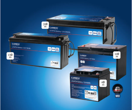 Carbest LiFePo4 Batterien von 100 Ah