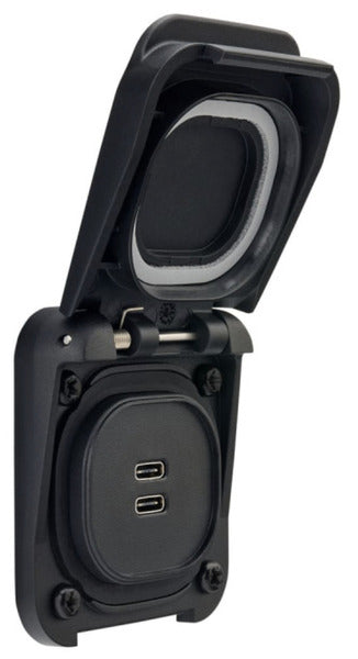 Scanstrut Außensteckdose Ventura Series Dual USB-C Socket 2 x 3A