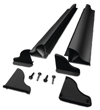 Carbest Solar-Panel Aluminium Montagespoiler Set - Breite bis 550 mm - Weiß und Schwarz