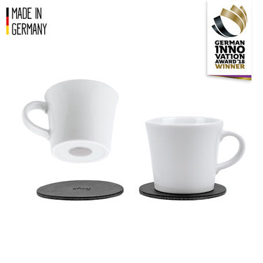 silwy Porzellan Magnet-Espresso-Tassen - 2er Set