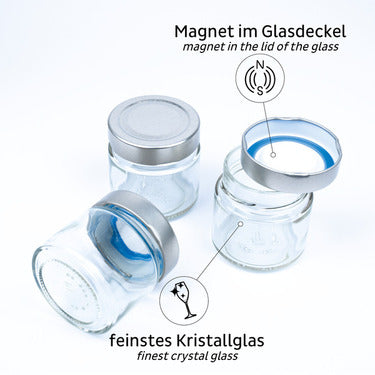 silwy Feinkost-Magnetgläser BLACK & CLASSY - 192 ml oder 125ml