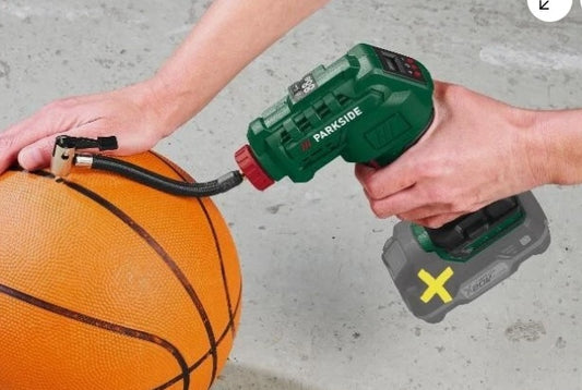 Parkside Akku-Kompressor PAK 20-Li B2 7 bar mit Zubehör
