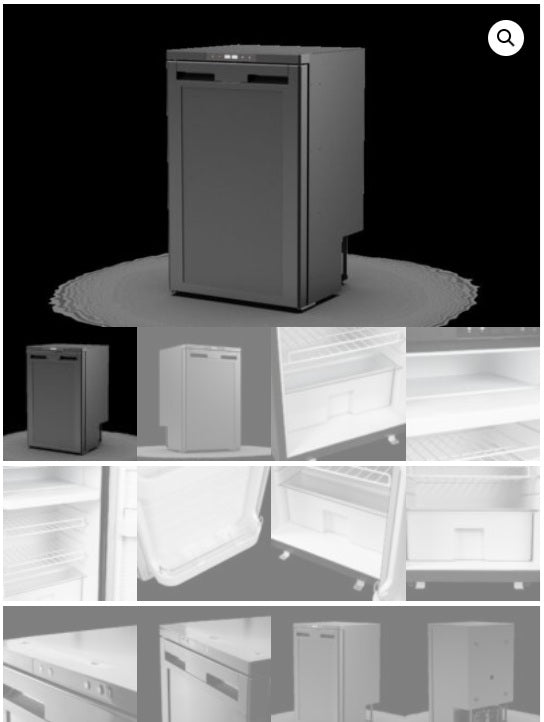 Belluna 85 Liter Kompressor-Kühlschrank HxBxT: 78×48×44 cm mit herausnehmbaren Gefrierfach