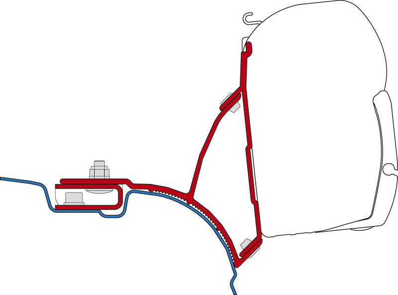 Fiamma Markisen-Adapter FiammaKit F45S und F45L VW T5/T6 Transporter Multivan