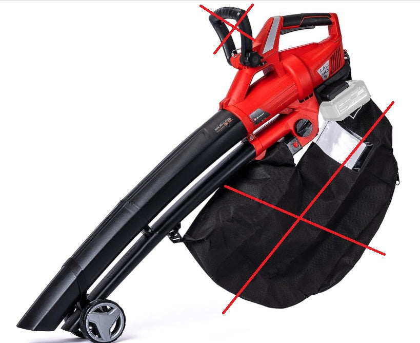 Einhell Akku-Laubbläser Laubsauger GE-CL 36 LI E Solo 36 Volt ( benötigt 2 Akkus )