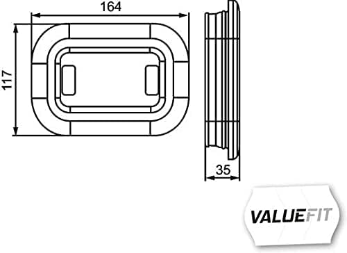 Hella Rückfahrscheinwerfer VALUEFIT LED Rückfahrscheinwerfer - 12V / 24V - IP67 Wasserdicht