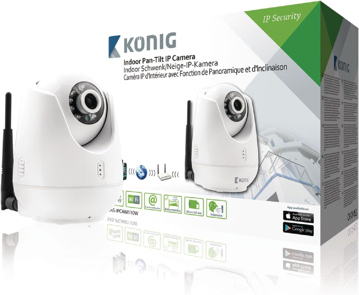 König Indoor-IP-Kamera SAS-IPCAM110W Überwachungskamera