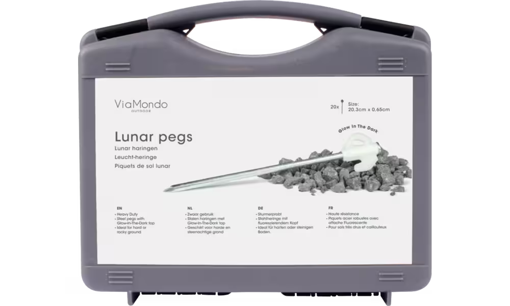 ViaMondo Heringe-Box Lunar, 20 Stück, für harte und steinige Böden