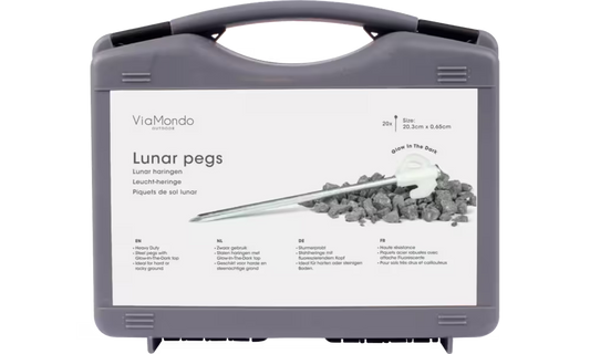 ViaMondo Heringe-Box Lunar, 20 Stück, für harte und steinige Böden