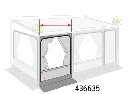 Fiamma Privacy Caravan Store ZIP XL – Grundmodell + Erweiterungsset Frontteil für Markisenvorzelt Privacy Room