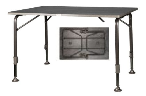 Westfield Moderna Campingtisch 120 x 80 cm Tisch Holzoptik anthrazit