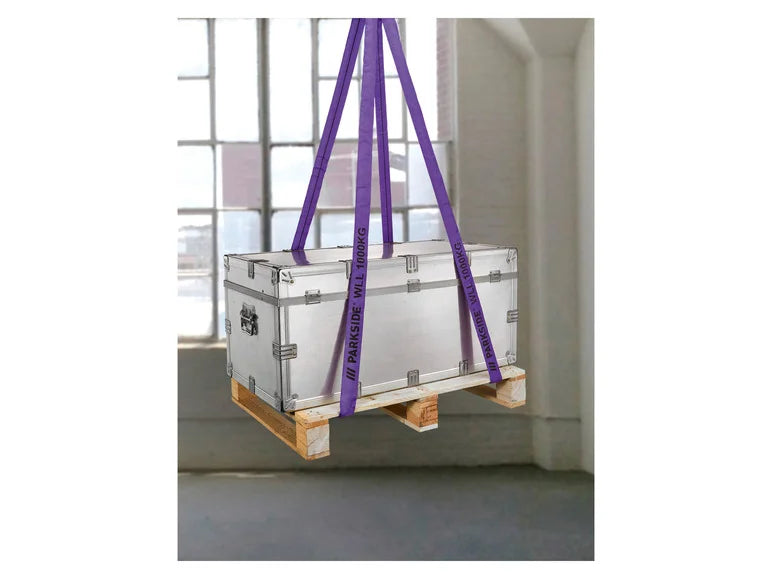 Parkside Rundschlinge Nenntraglast 1000 kg, wahlweise 4 Stück zu je 2m / 2 Stück zu je 4m