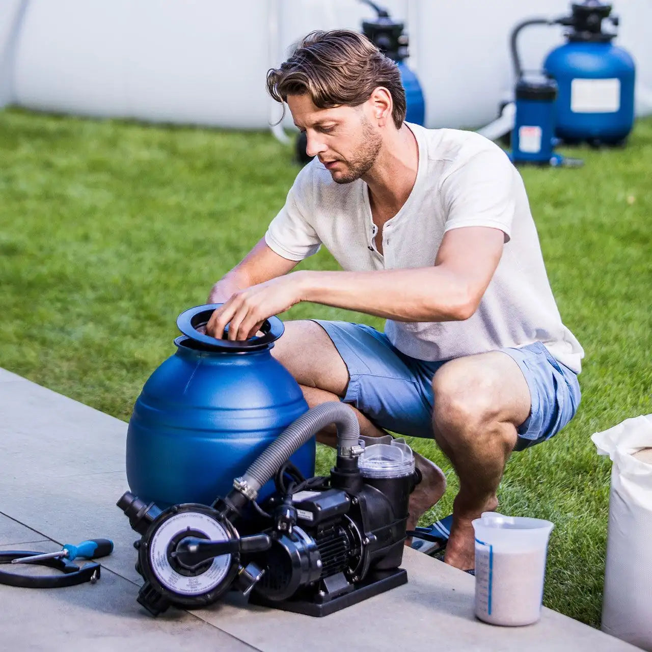 T.I.P. Poolfilteranlage Poolfilteranlage SPF 180 für 20 Kubikmeter