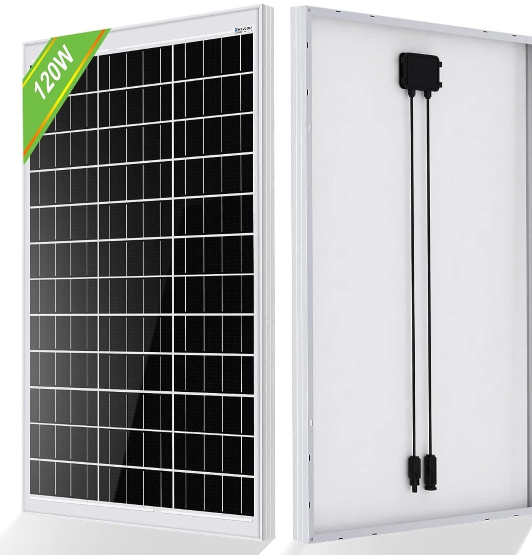 120 Watt Solarmodul, Solarpanel, monokristalline Zellen, für Wohnwagen und Wohnmobil