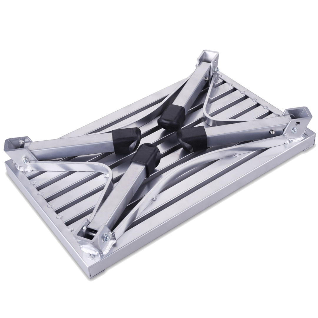 Vechline Trittstufe einstufig aluminium 150 kg Tritthocker Einstiegstufe aus Aluminium
