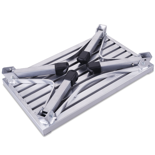 Vechline Trittstufe einstufig aluminium 150 kg Tritthocker Einstiegstufe aus Aluminium