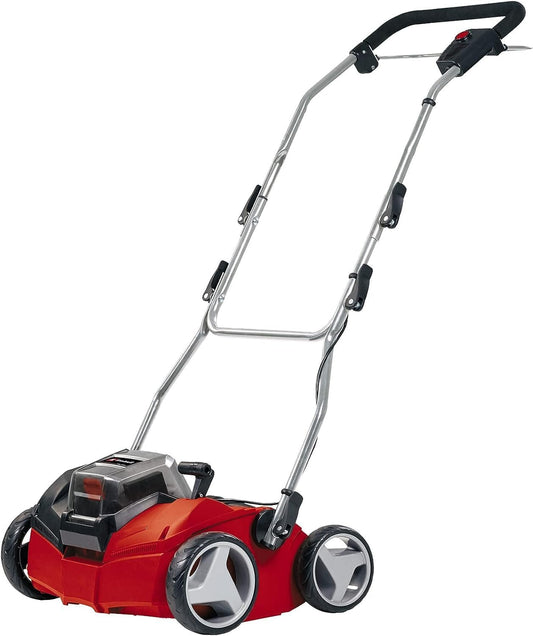 Einhell Akku-Vertikutierer-Lüfter GE-SC 35/1 Li-Solo (2X 18V, 35 cm Arbeitsbreite, bis 9 mm Arbeitstiefe, Brushless, ohne Akku und Ladegerät)