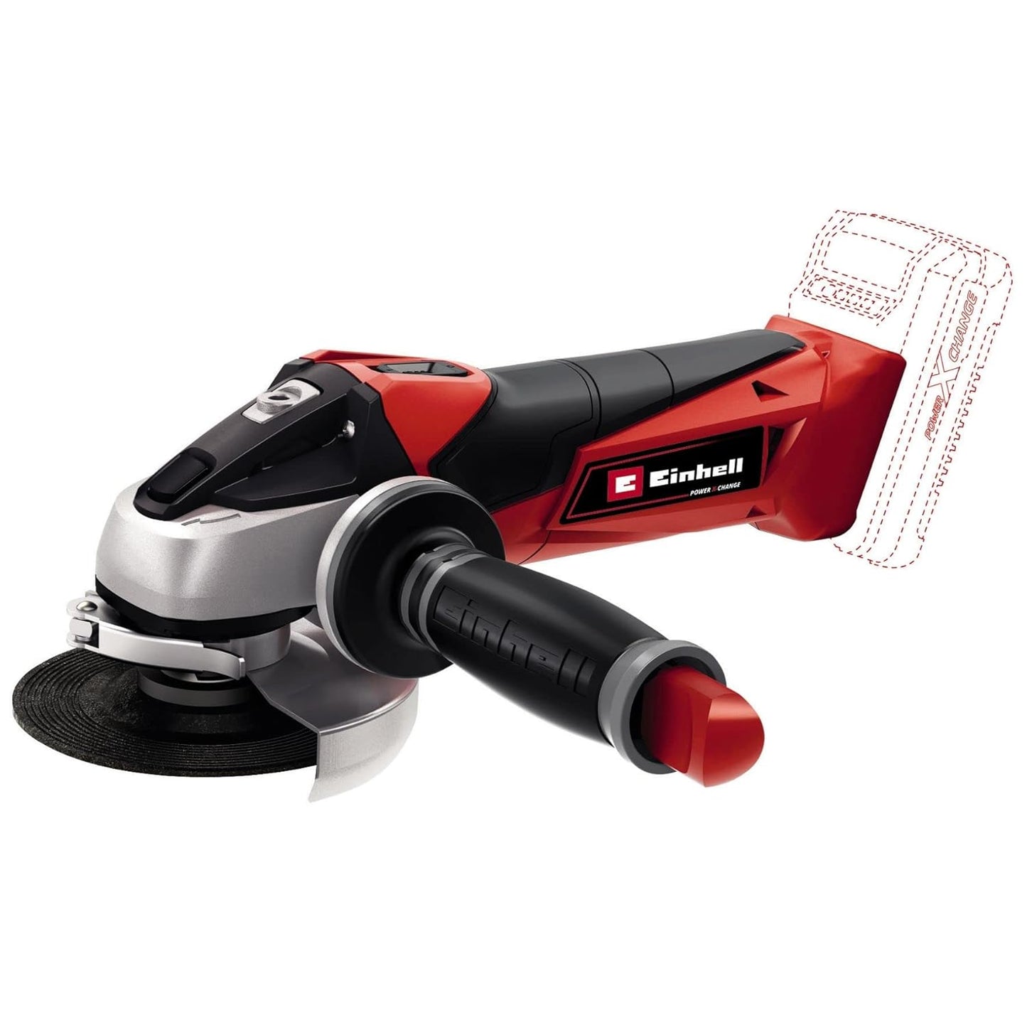 Einhell TE-AG 18 Li Solo Akku-Winkelschleifer 18V für 115mm Trennscheiben