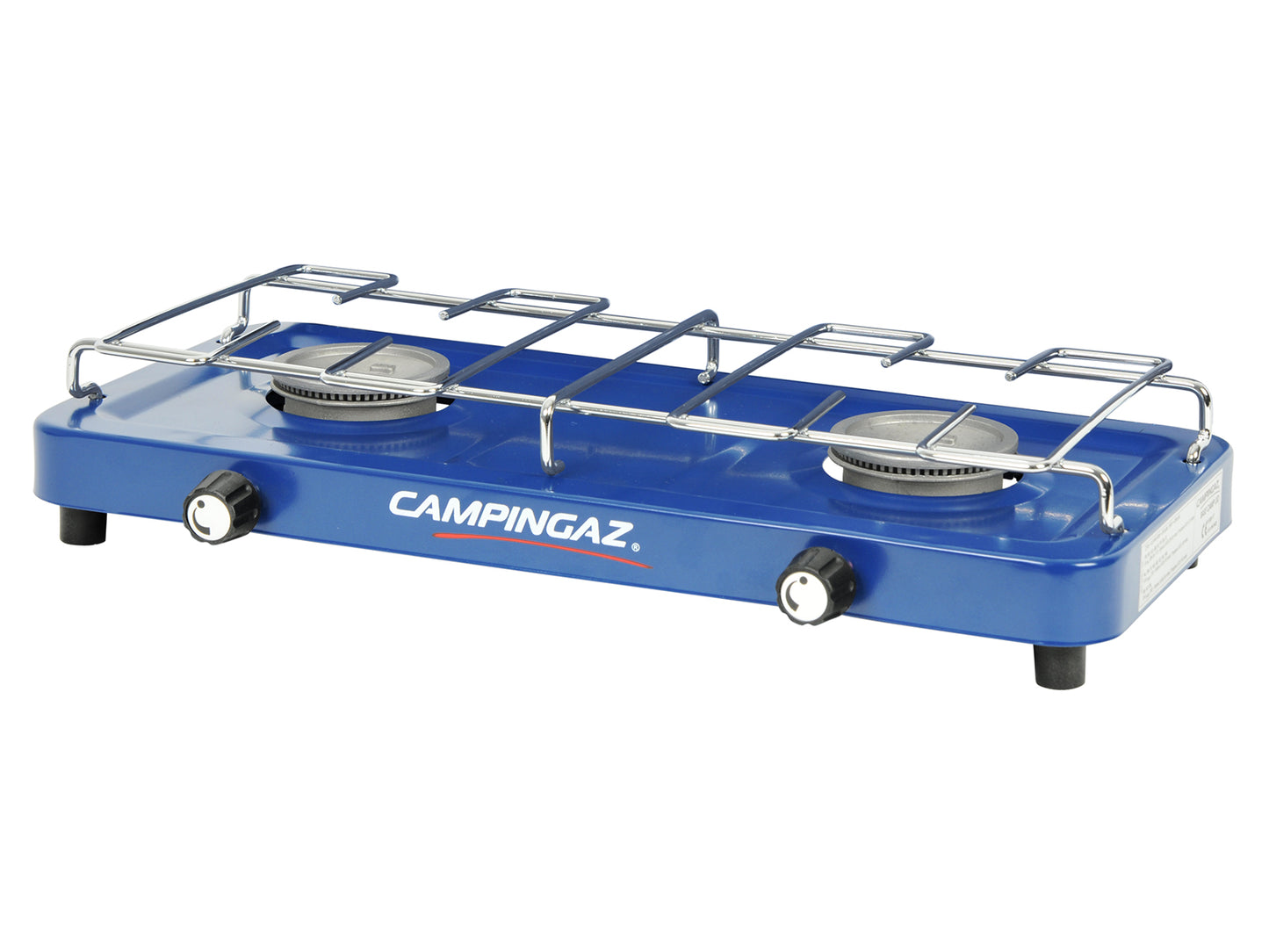 Campingaz Base Camp Campingkocher, doppelflammig er Gas-Kocher, mit Deckel 3200 Watt, 50mbar