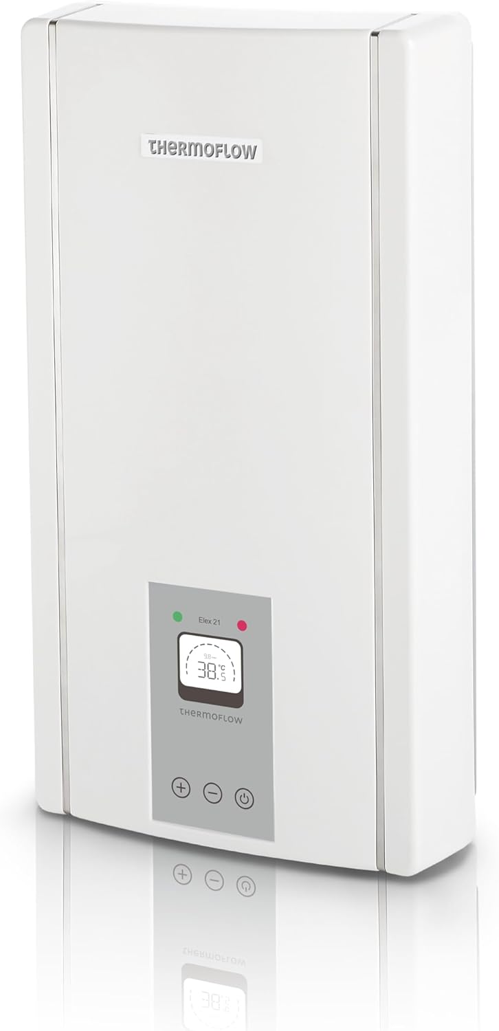 ThermoFlow Elex 18 Elektronischer Durchlauferhitzer für Dusche, Waschtisch, Badewanne, 18 kW 400V