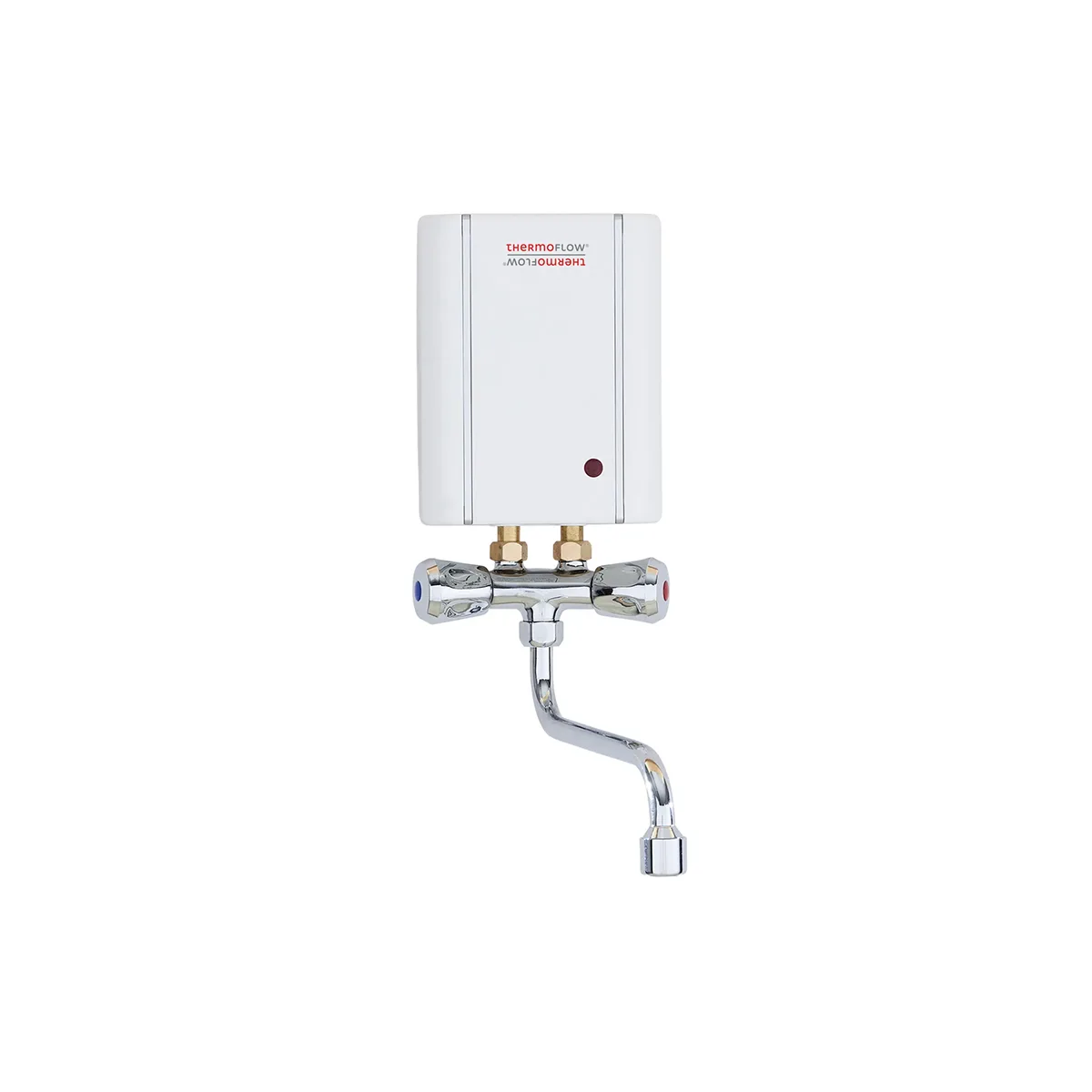 ThermoFlow Elex 3.5 + Armatur Obertisch Übertisch Mini-Durchlauferhitzer 3,5 Kw