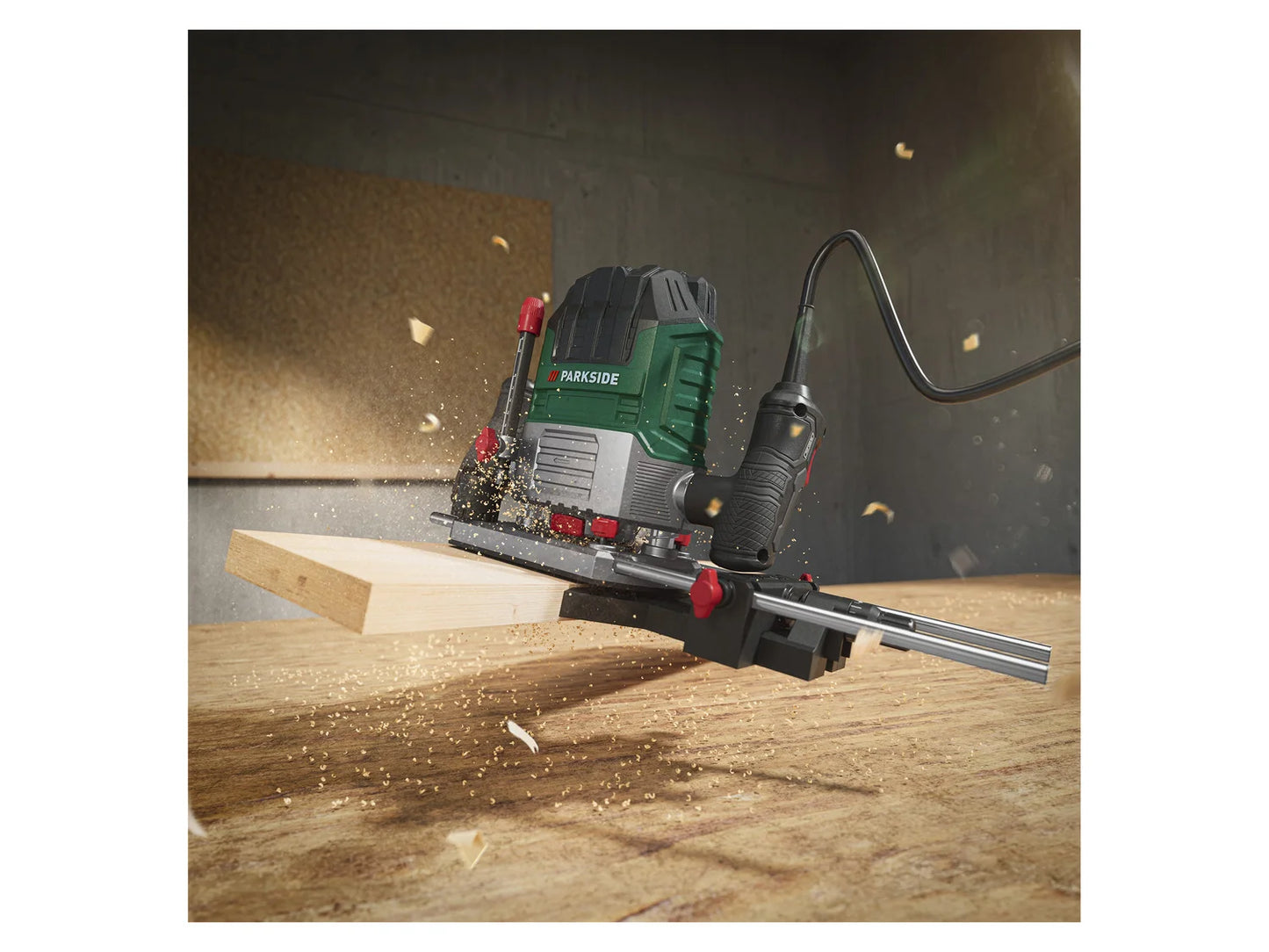 PARKSIDE® Oberfräse »POF 1200 E4«, 1200 W, inkl. 6-teiliger Fräsersatz