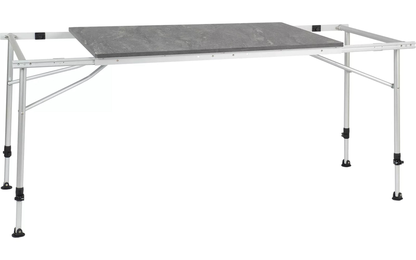 Travellife Sorrento Tisch ausziehbar 100/140/180cm dunkelgrau, B-Ware
