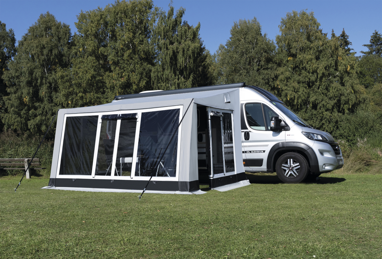 WIGO Kastenwagen Zelt YAK XL (S) (R) 380x260 cm, mit Alugestänge, z. B. für Fiat Ducato