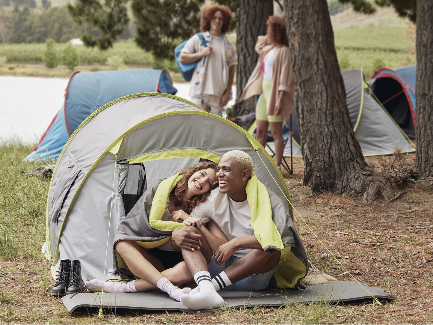 Rocktrail Camping- und Festival-Zelt, Pop-up-Campingzelt für 2 Personen