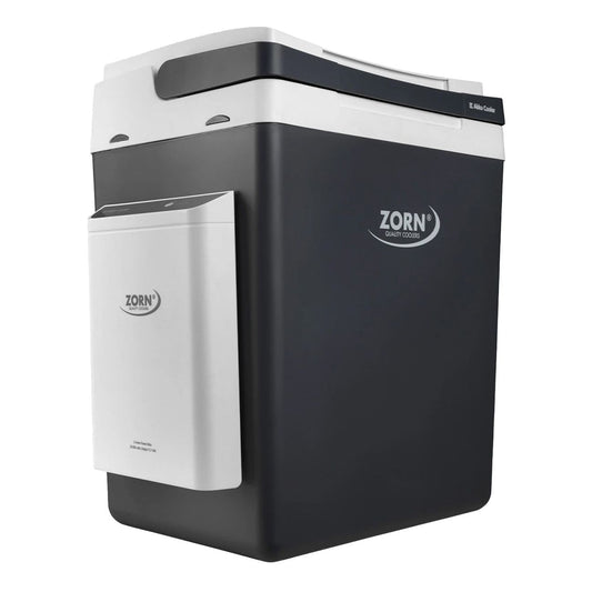Zorn E Akku Cooler Z 32 LNP 30 Liter Akku-Kühlbox incl. Akku 20.800 mAh mit Ladegerät & Stecker für Zigarettenanzünder